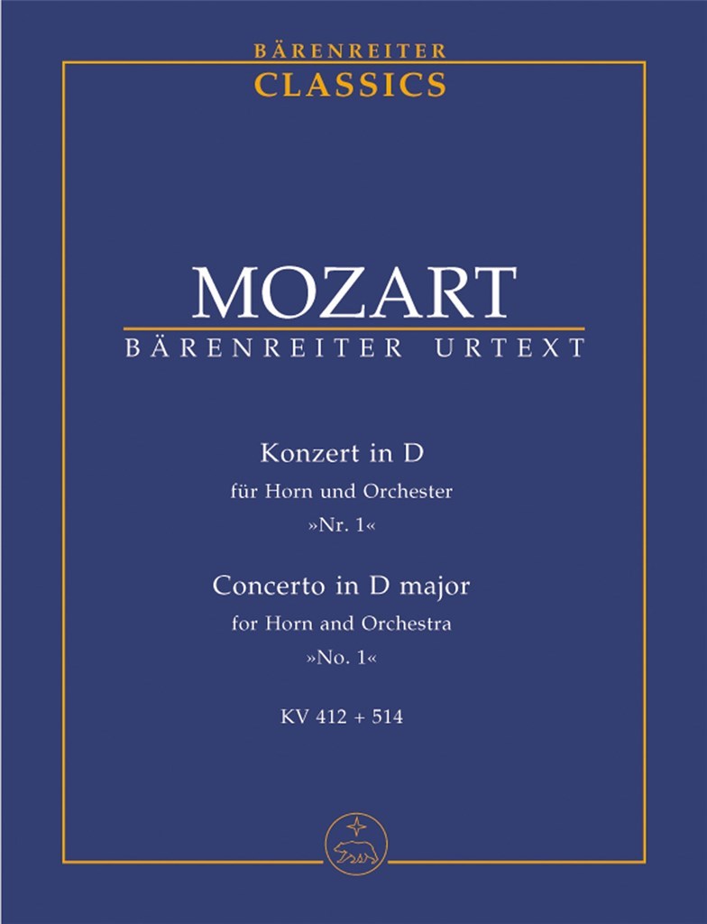 Horn Concerto 1 D maj K514-412 Stud Sc